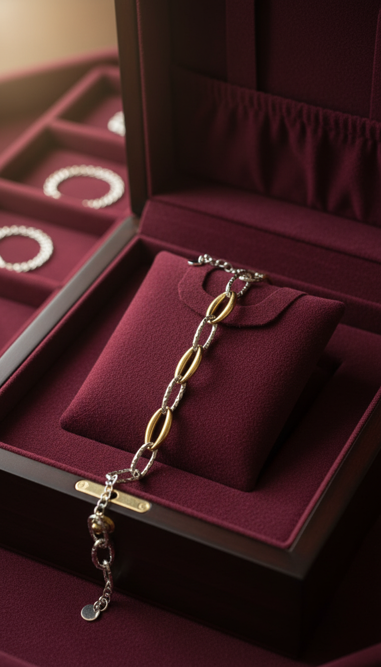 Textured Mixed Link Chain Bracelet | Queen Bee Boutique