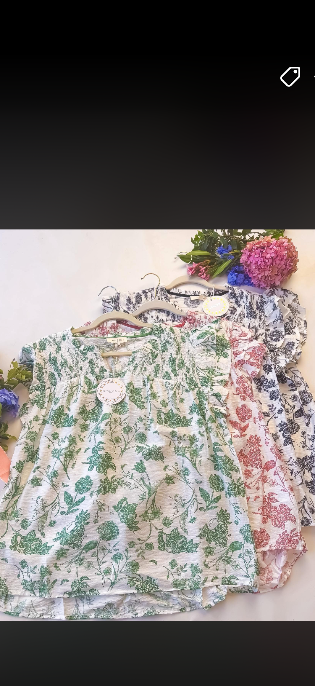 Floral Toille Top Plus Size