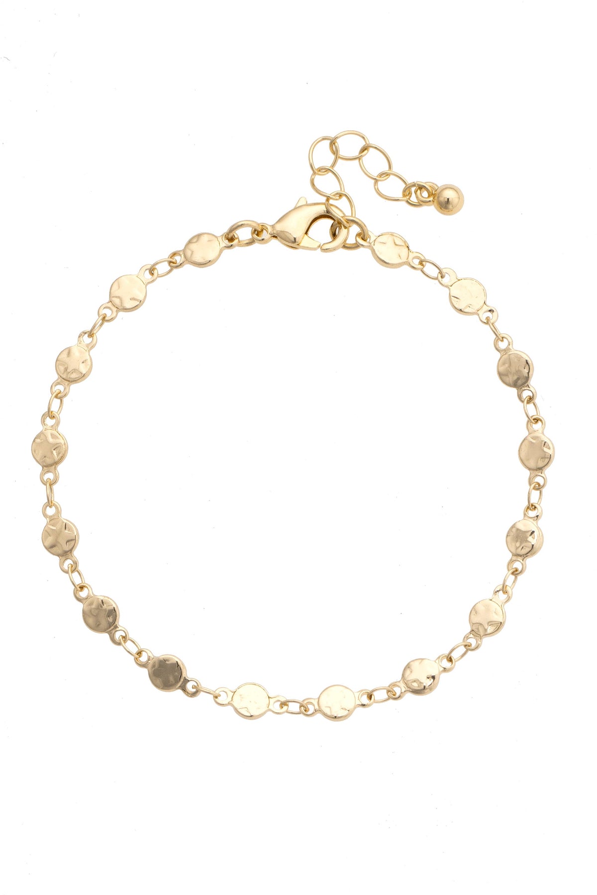Shelby Delicate Disc Bracelet in Shiny Gold