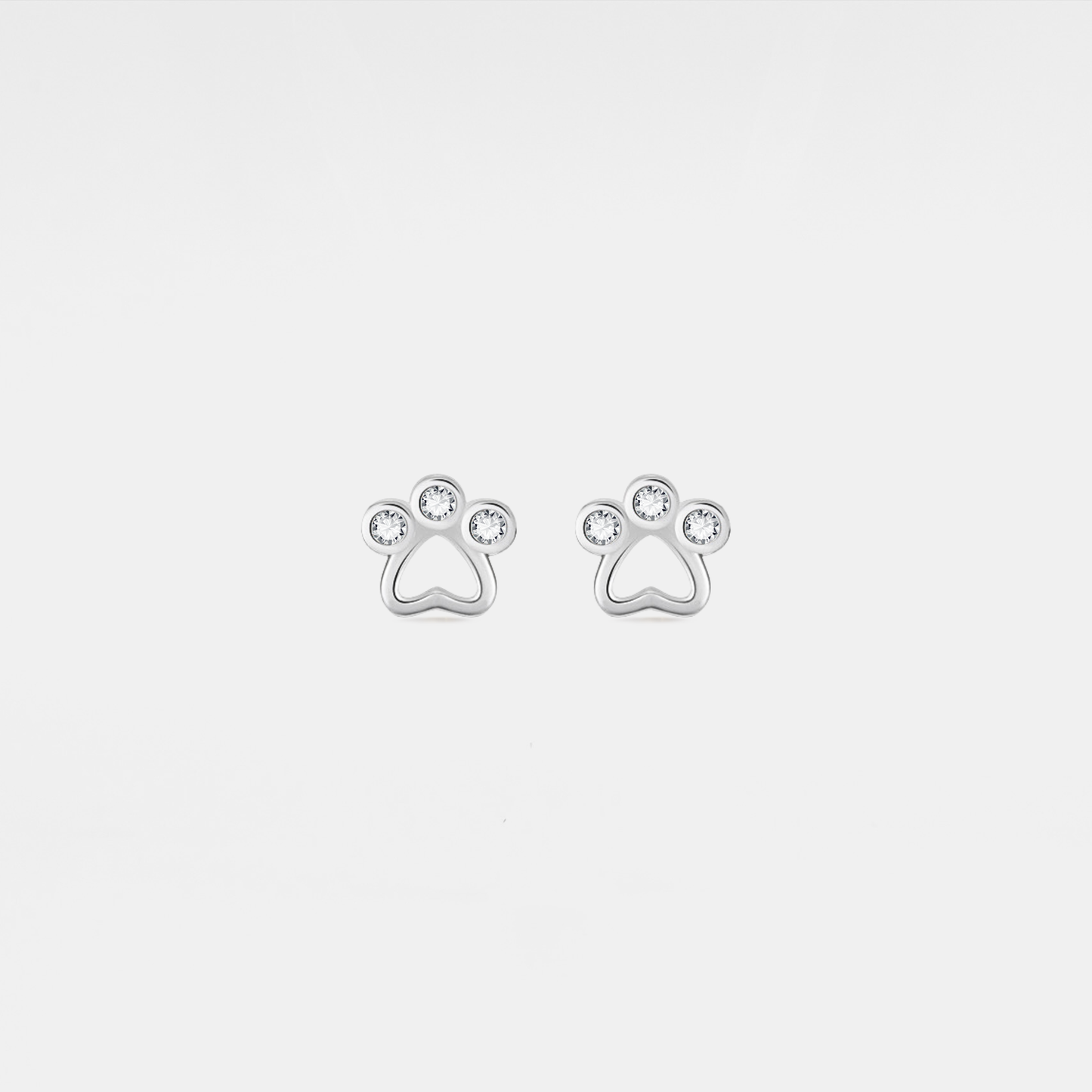 Dainty Pet Dog Paw Stud Earrings