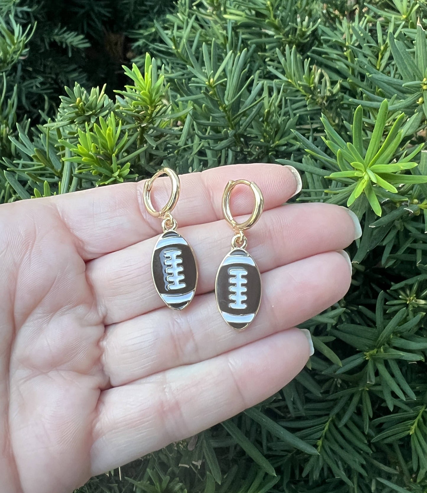 Football Game Day Huggie Hoops
