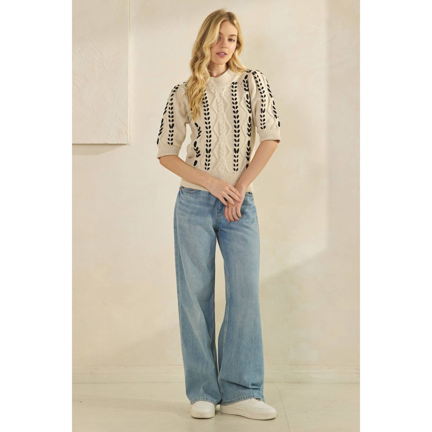 HARPER THREADED KNIT SWEATER