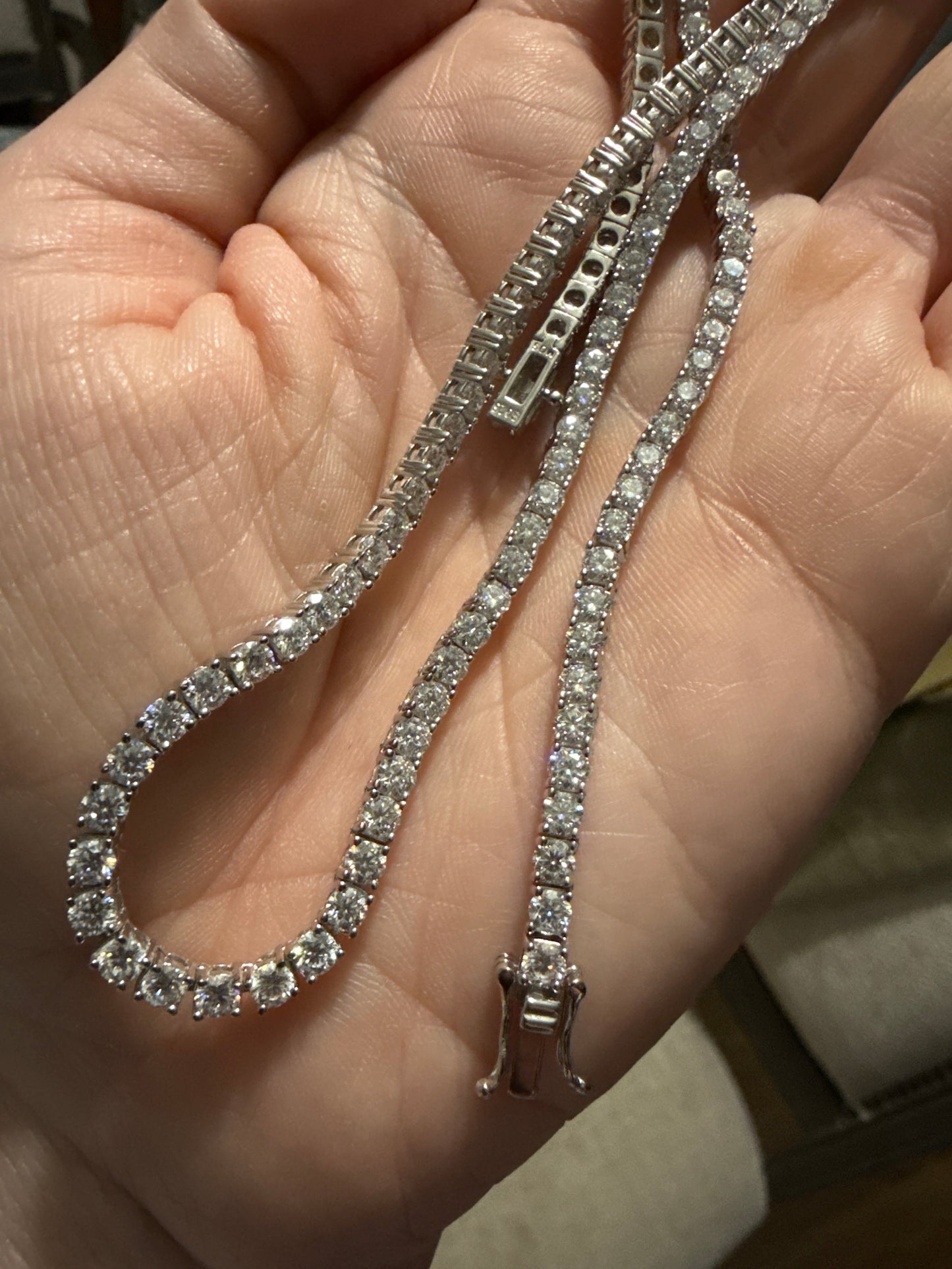 Moissanite Tennis Necklace