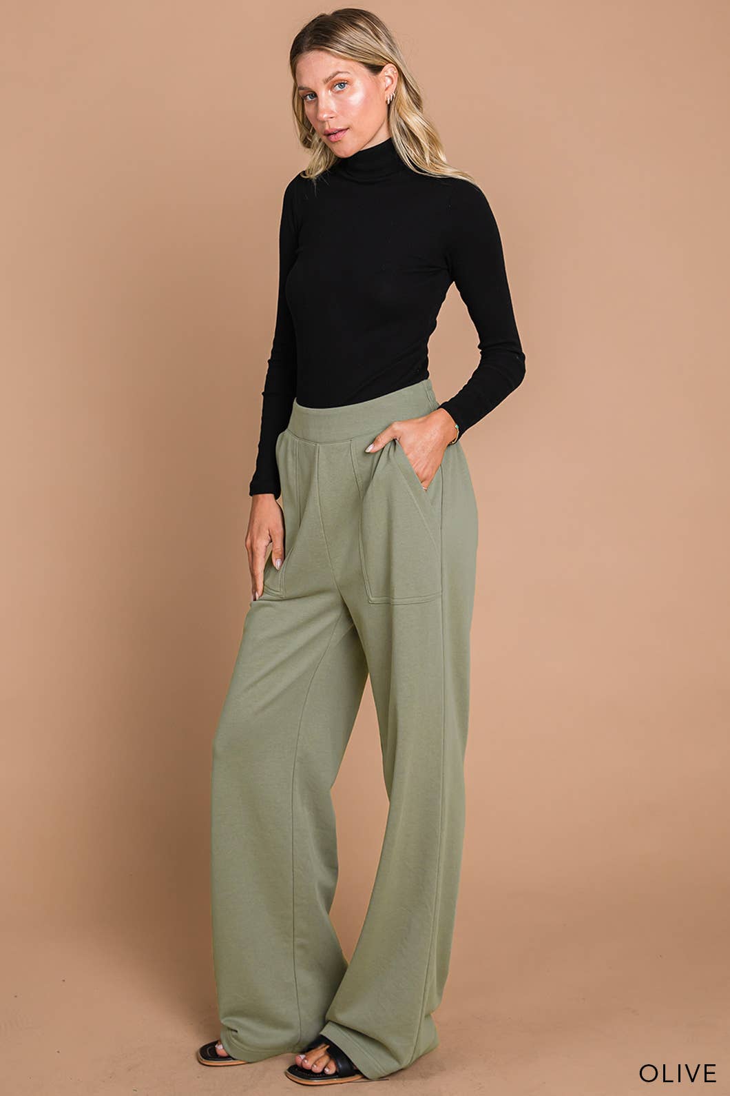 French Terry Washed Women's Pants