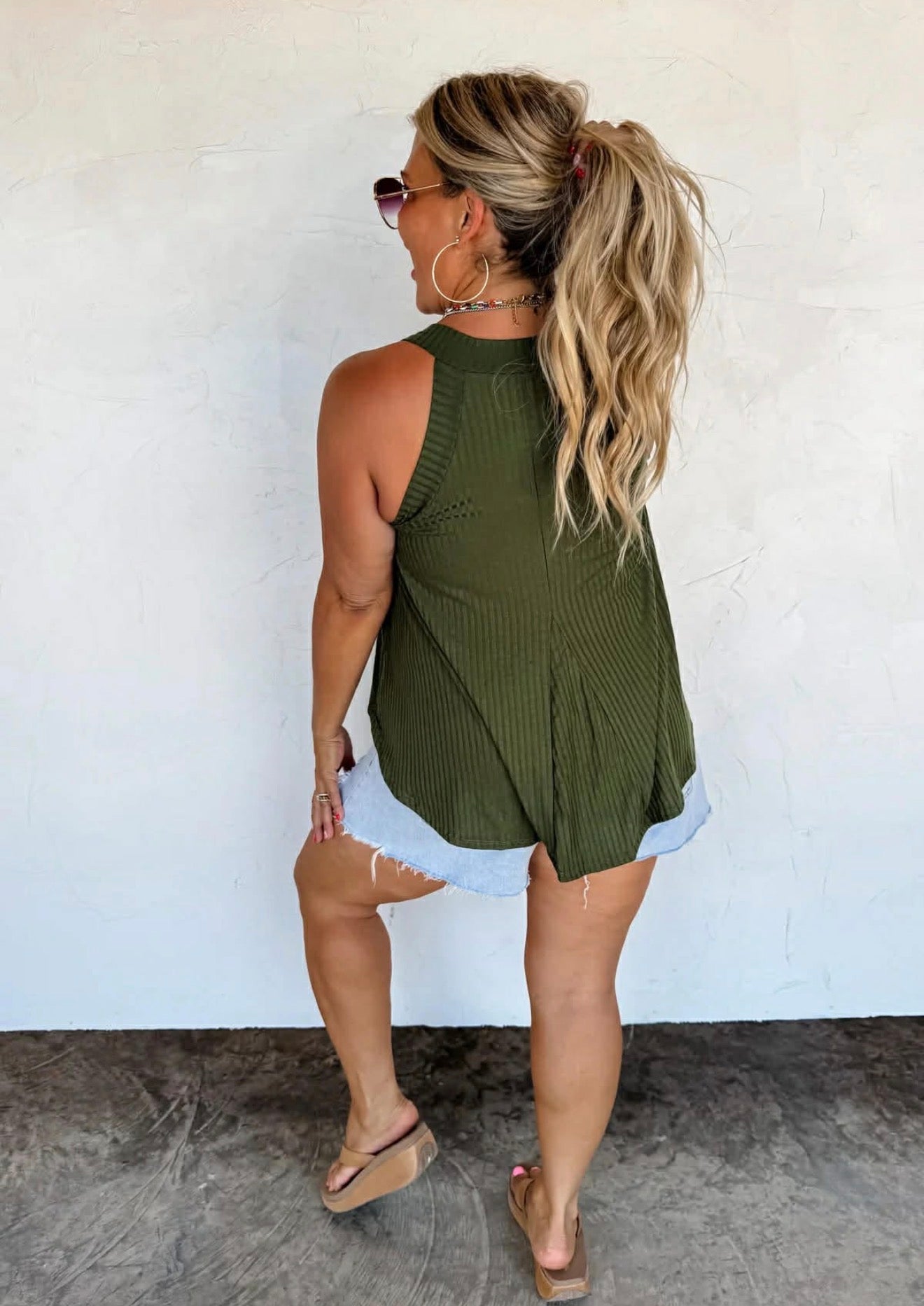 Fall Olive Moving Tank