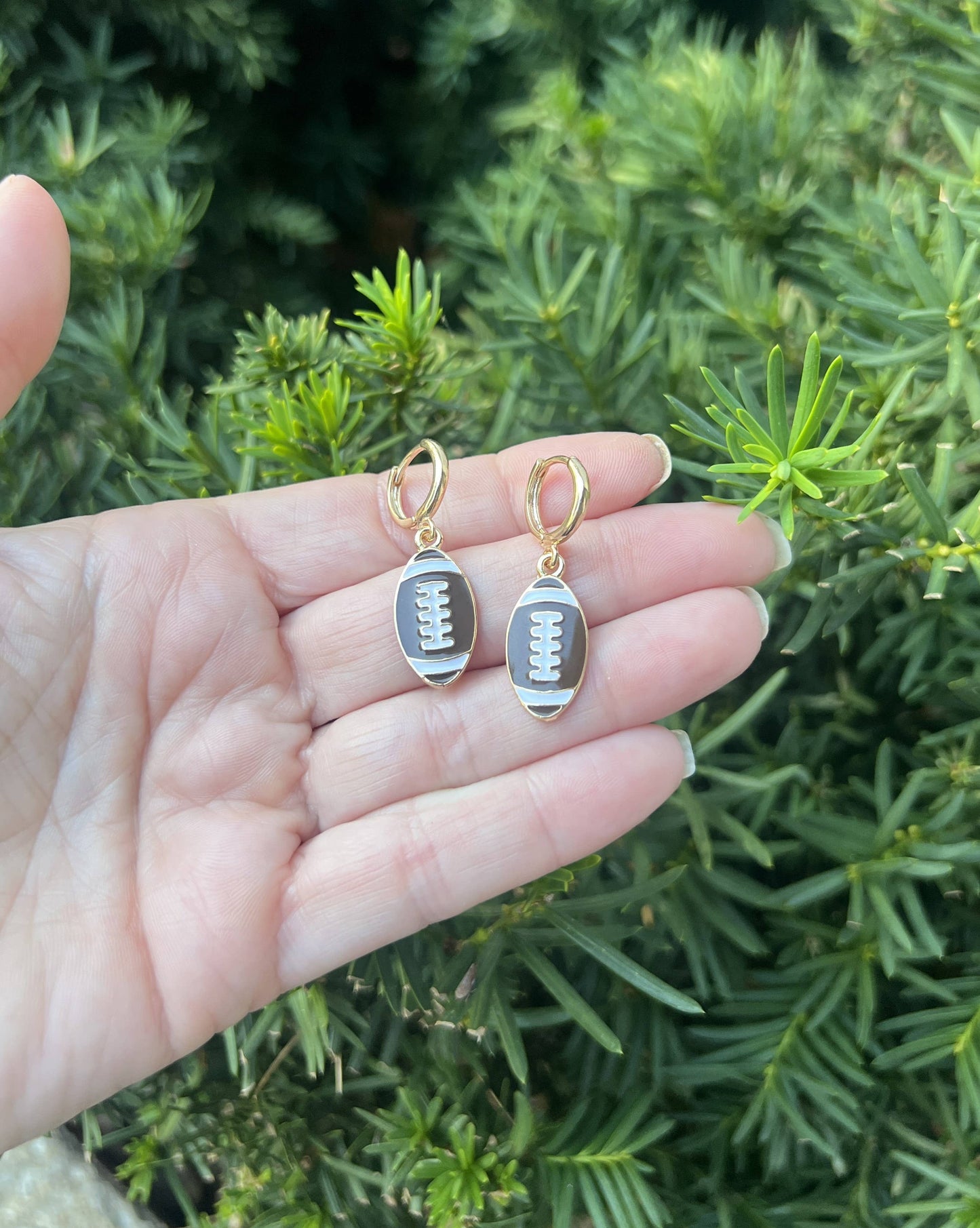 Football Game Day Huggie Hoops