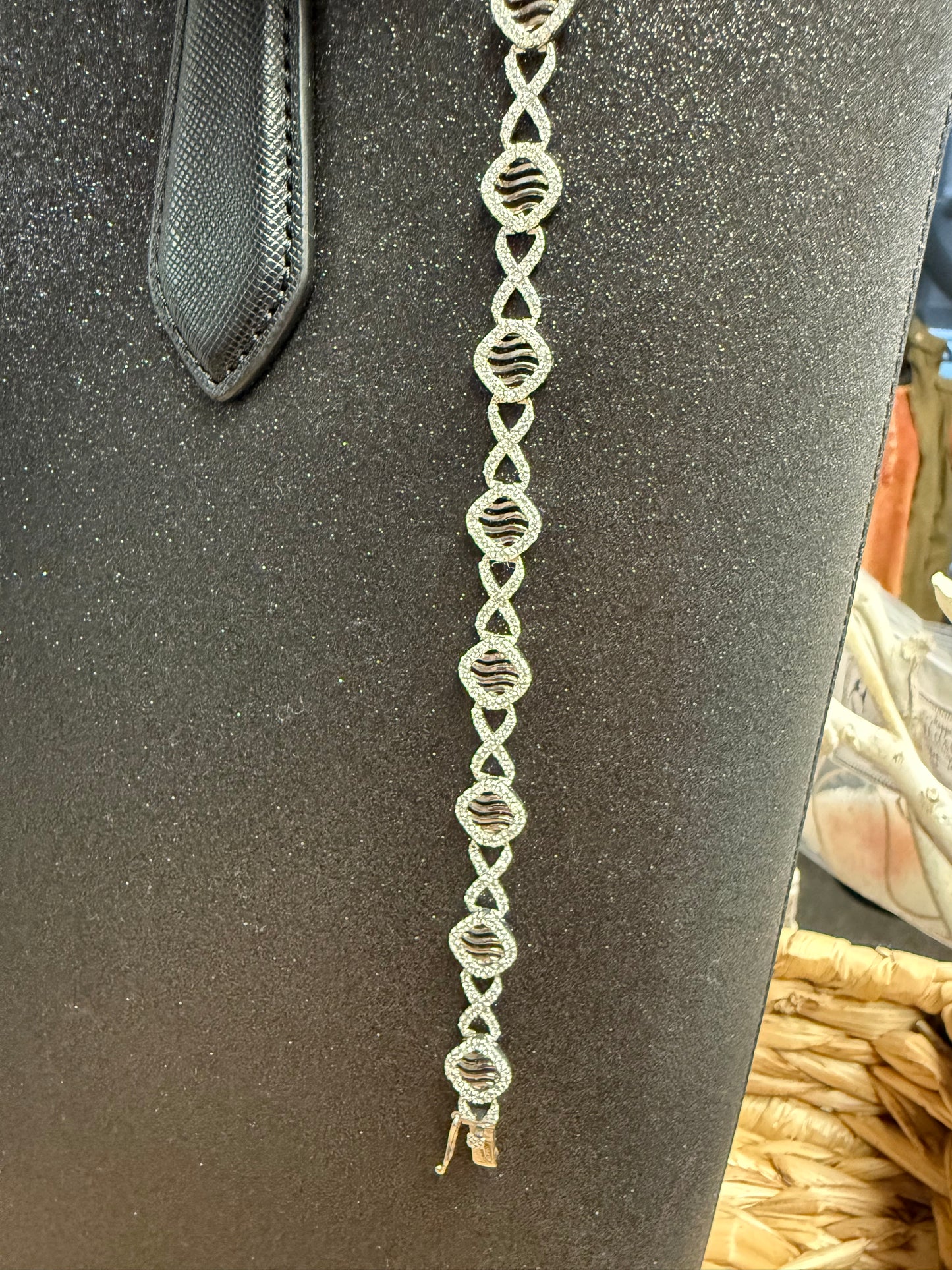 Silverweave Crystal Bracelet