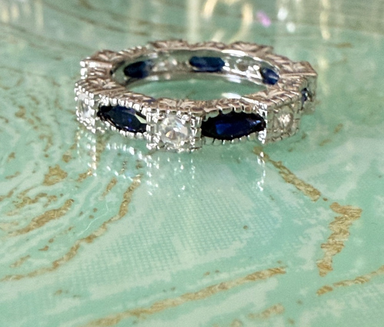 FR Sterling Sapphire Ring