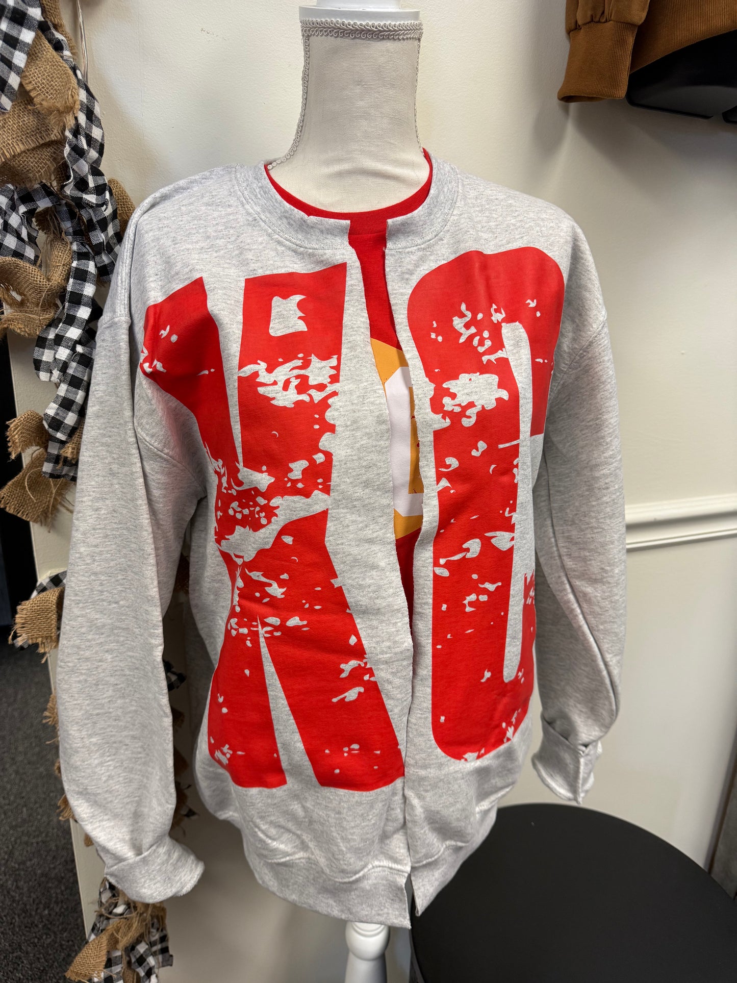 K C Trendy Cut Crew Gameday