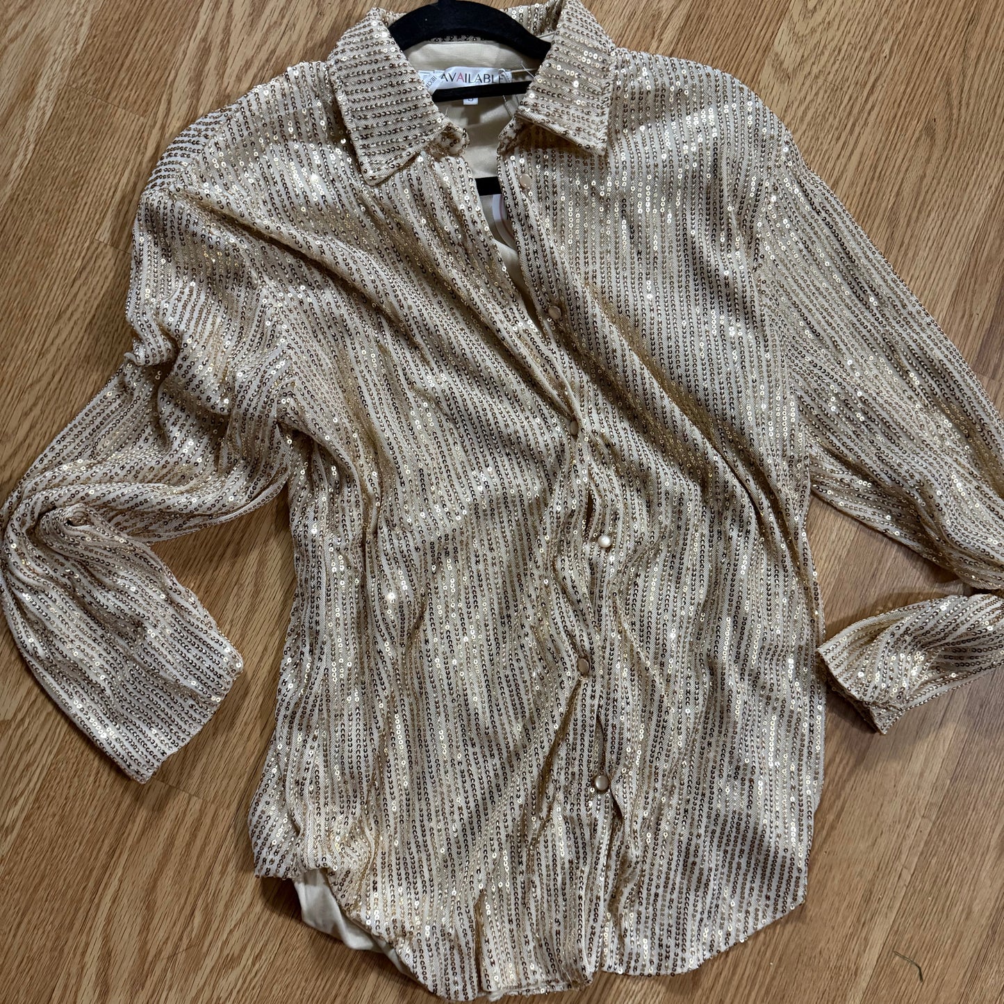 Holiday Sparkle Button Down