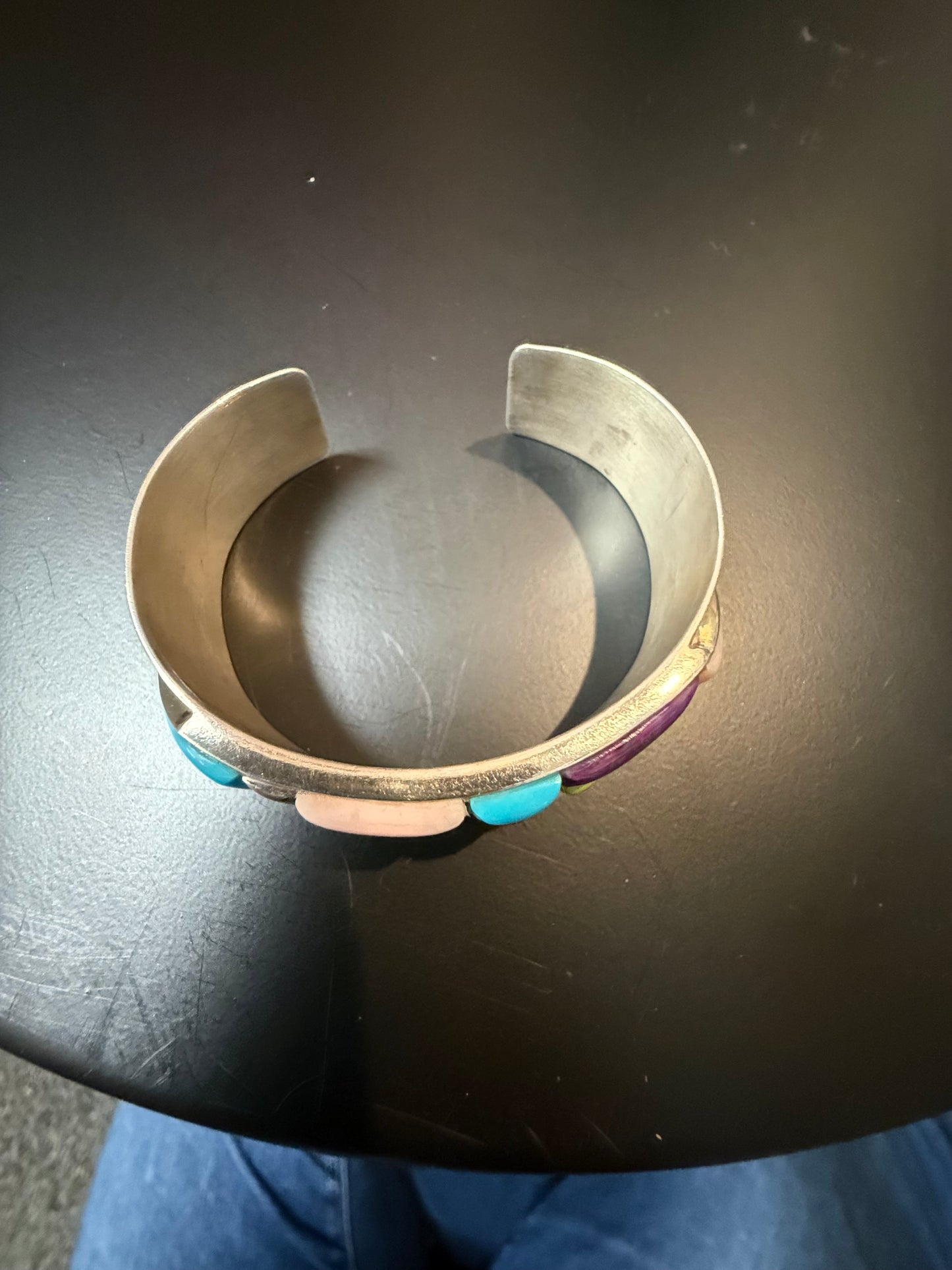 Cobble Stone Multi Gem Cuff