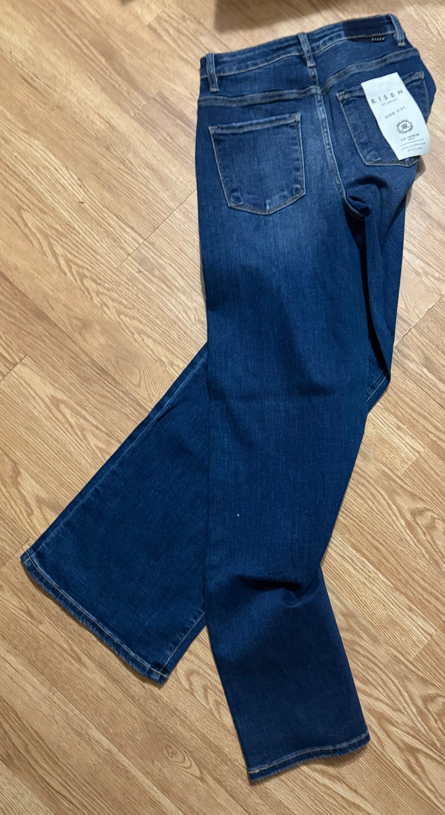 Risen Jeans Sarah High-Waist Dark Wash Wide Leg Denim