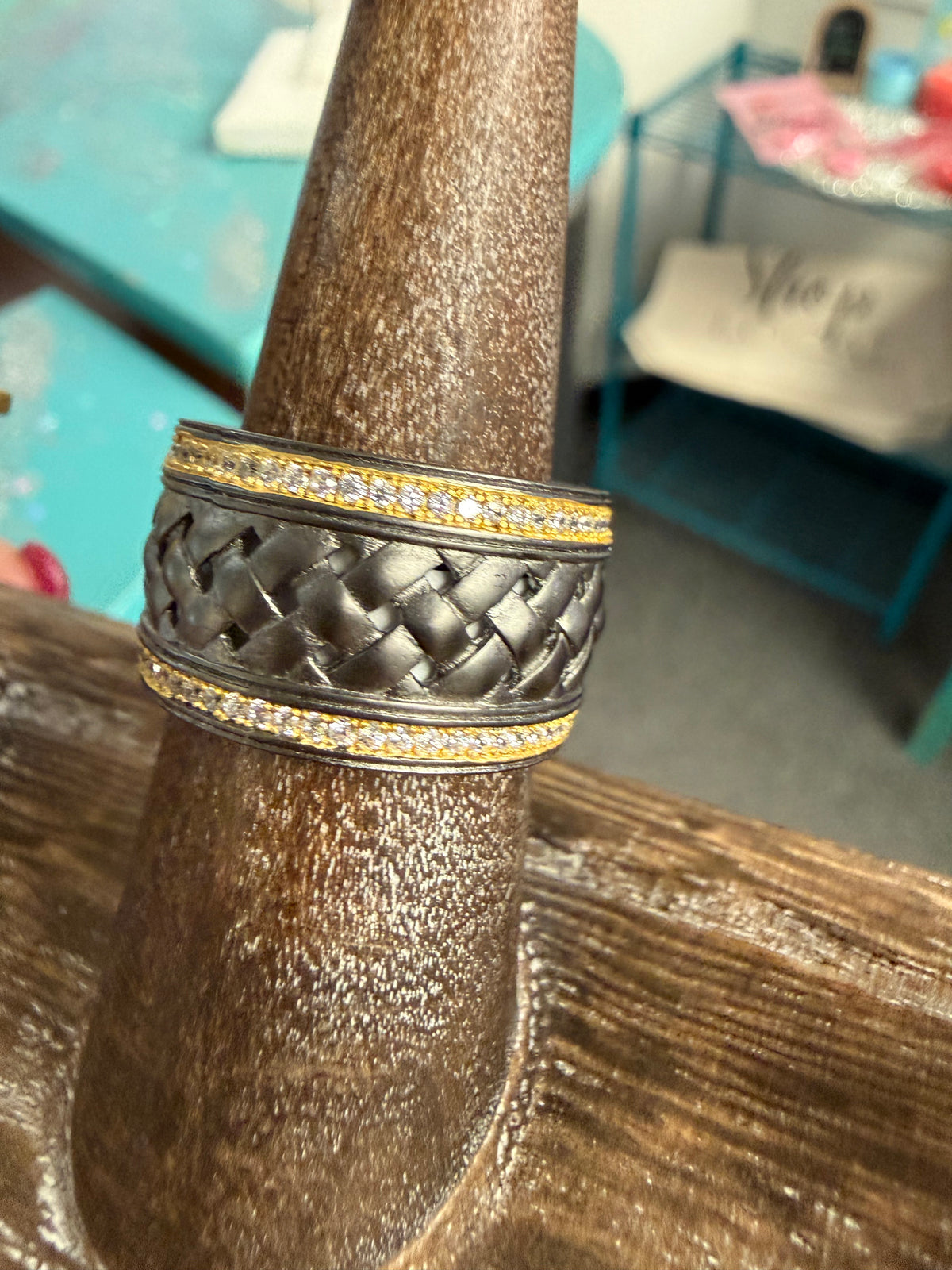 Wide Industrial Band Ring