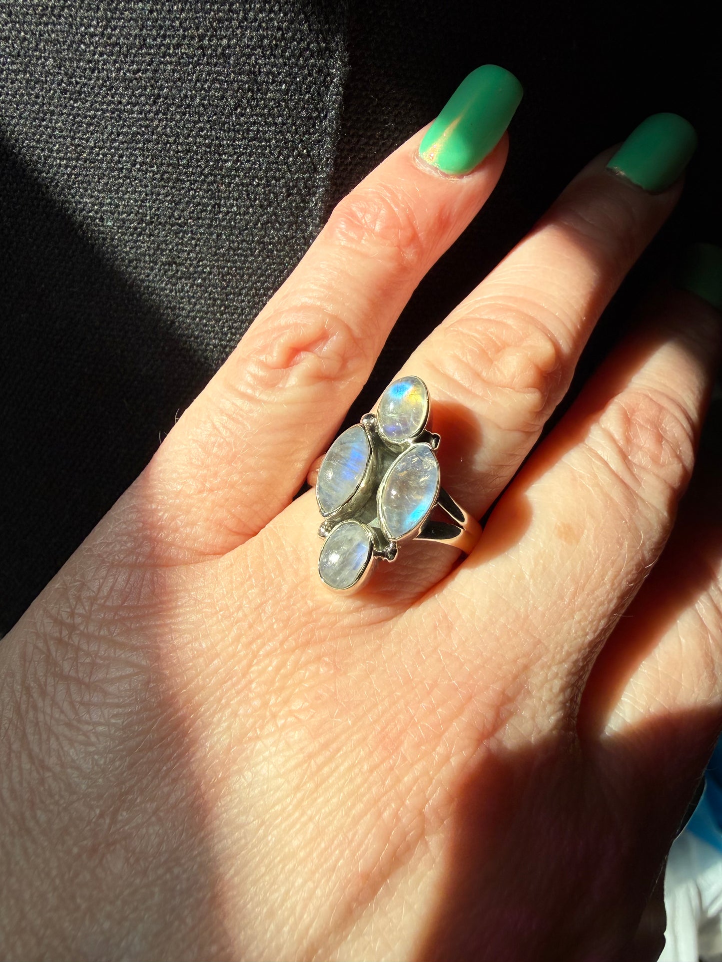 Moonstone RIng 4 Stone | Queen Bee Boutique