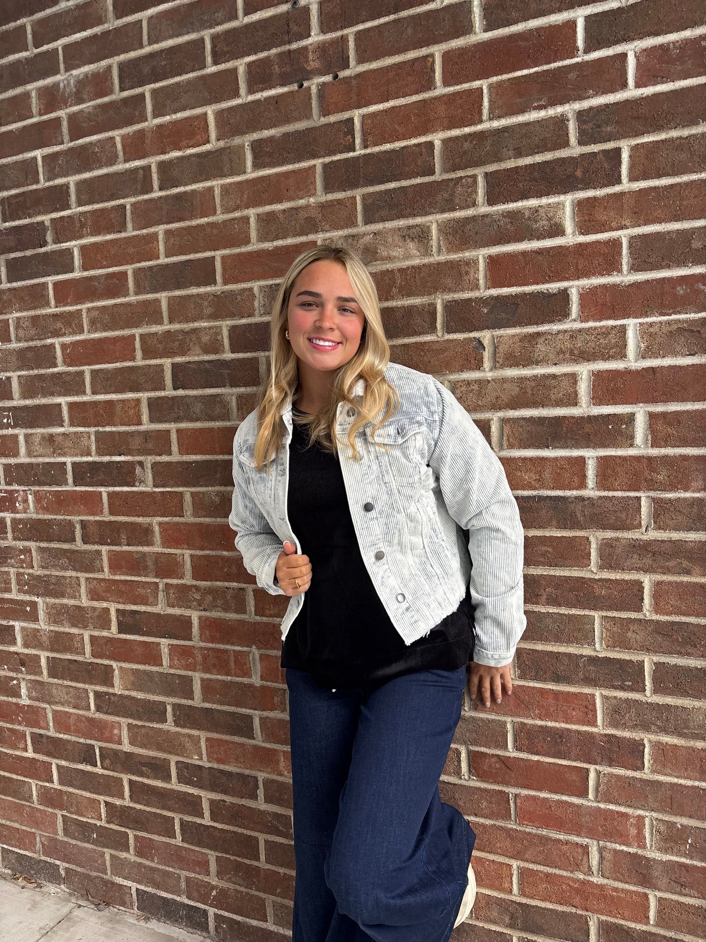 Light Wash Corduroy Jacket