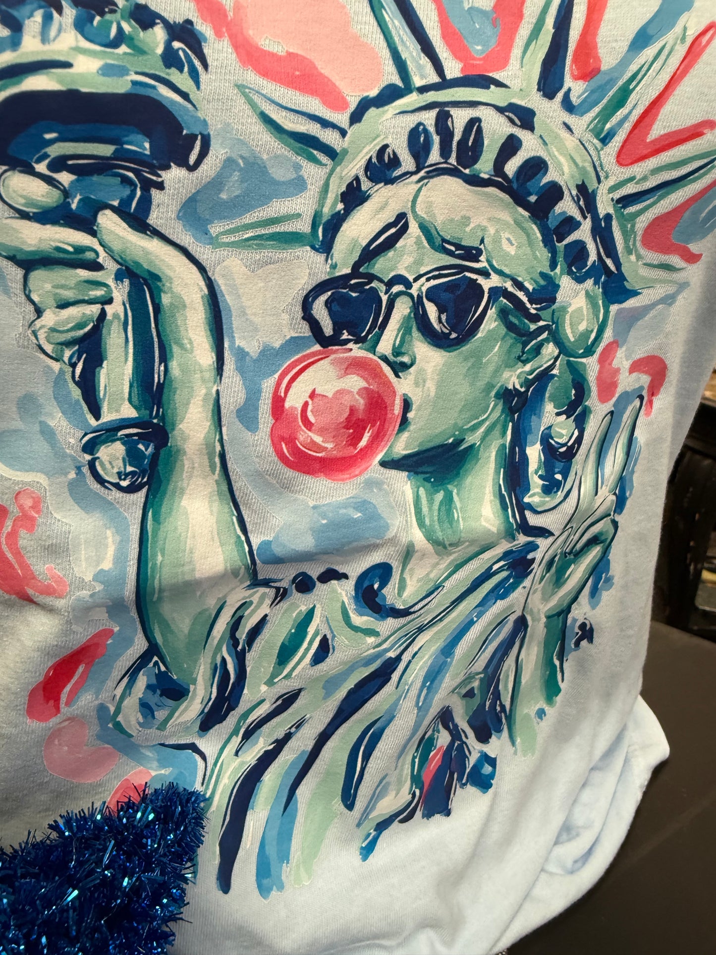 'Merica Lady Liberty Graphic Tee | Queen Bee Boutique