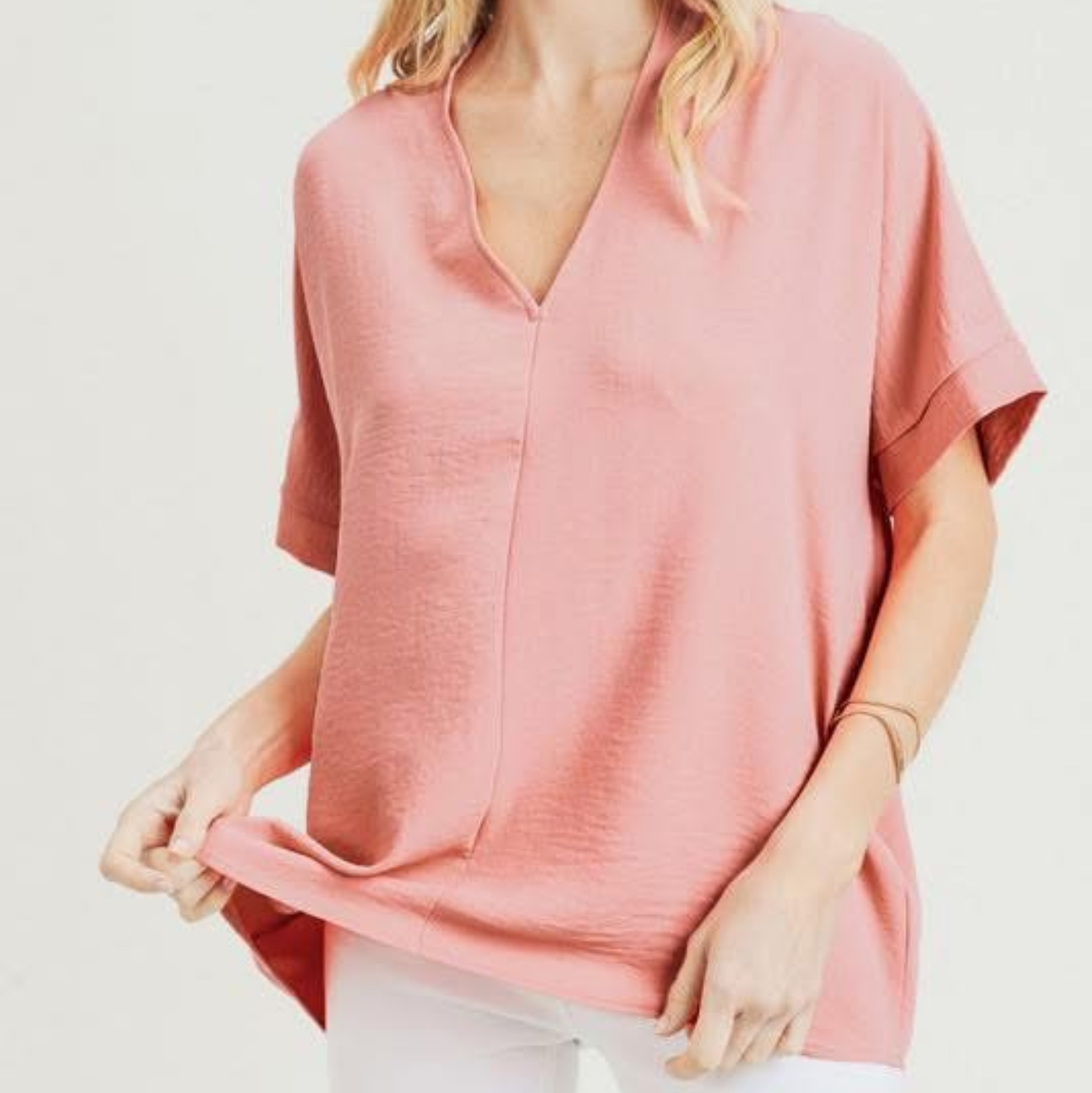 Dusty Mauve Air Flow Dressy Chic Top | Queen Bee Boutique