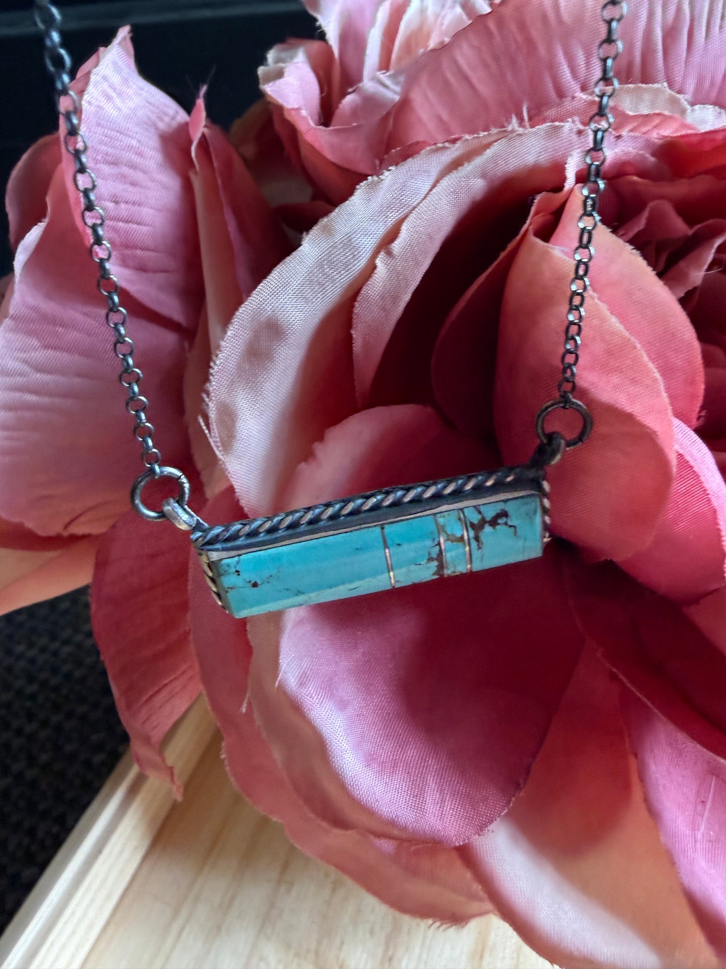 Mine #8 Bar Necklace Native Handmade | Queen Bee Boutique