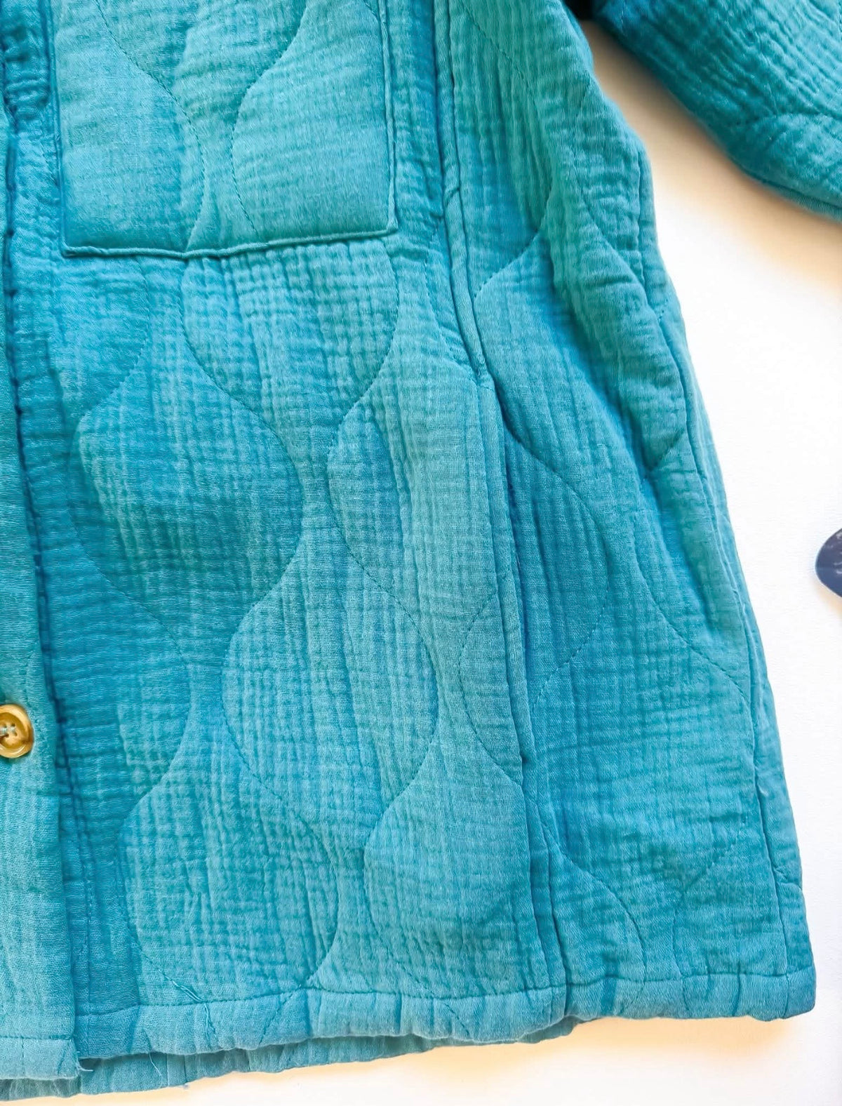 Quilted Linen Button Down Shacket | Queen Bee Boutique