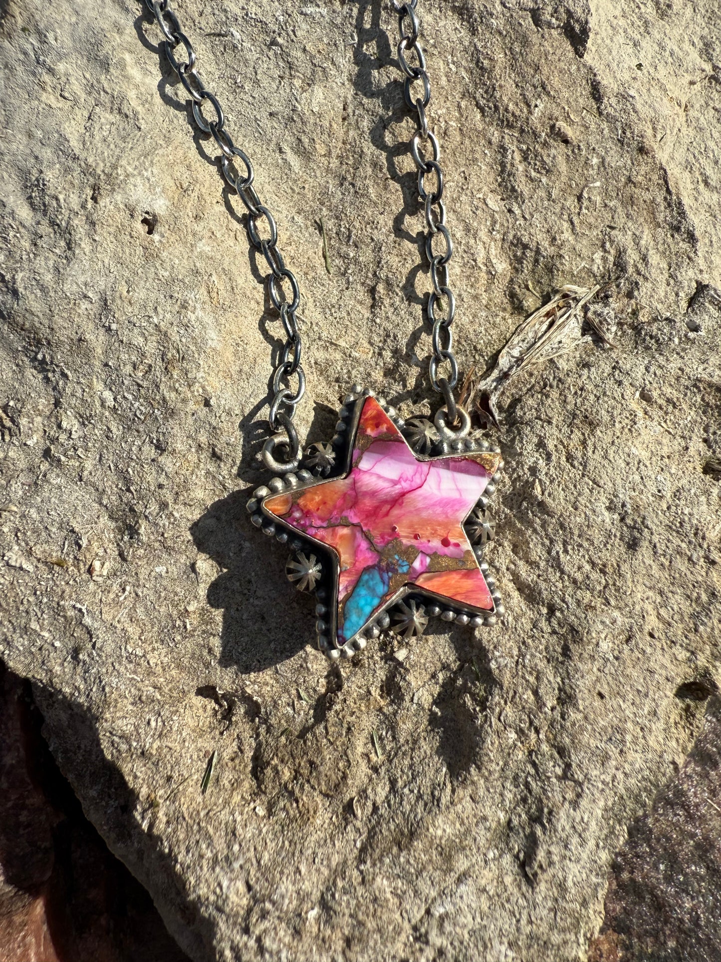 Pink Dream Mojave Star Necklace