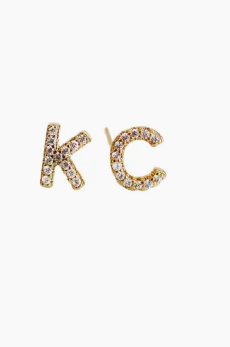 K.C. Rhinestone Stud Earrings – Sparkly Team Spirit Accessories | QB Customs