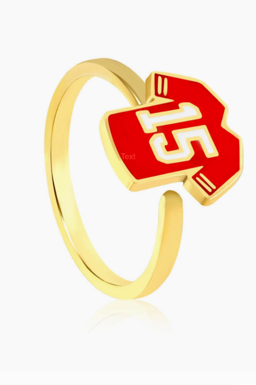 15 Red KC Gameday Jersey Goat Ring – Celebrate Kansas City Pride | QB Customs