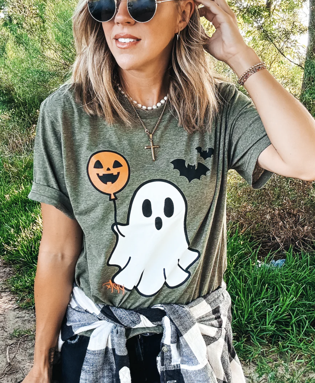 Halloween Ghost Ballon Tee