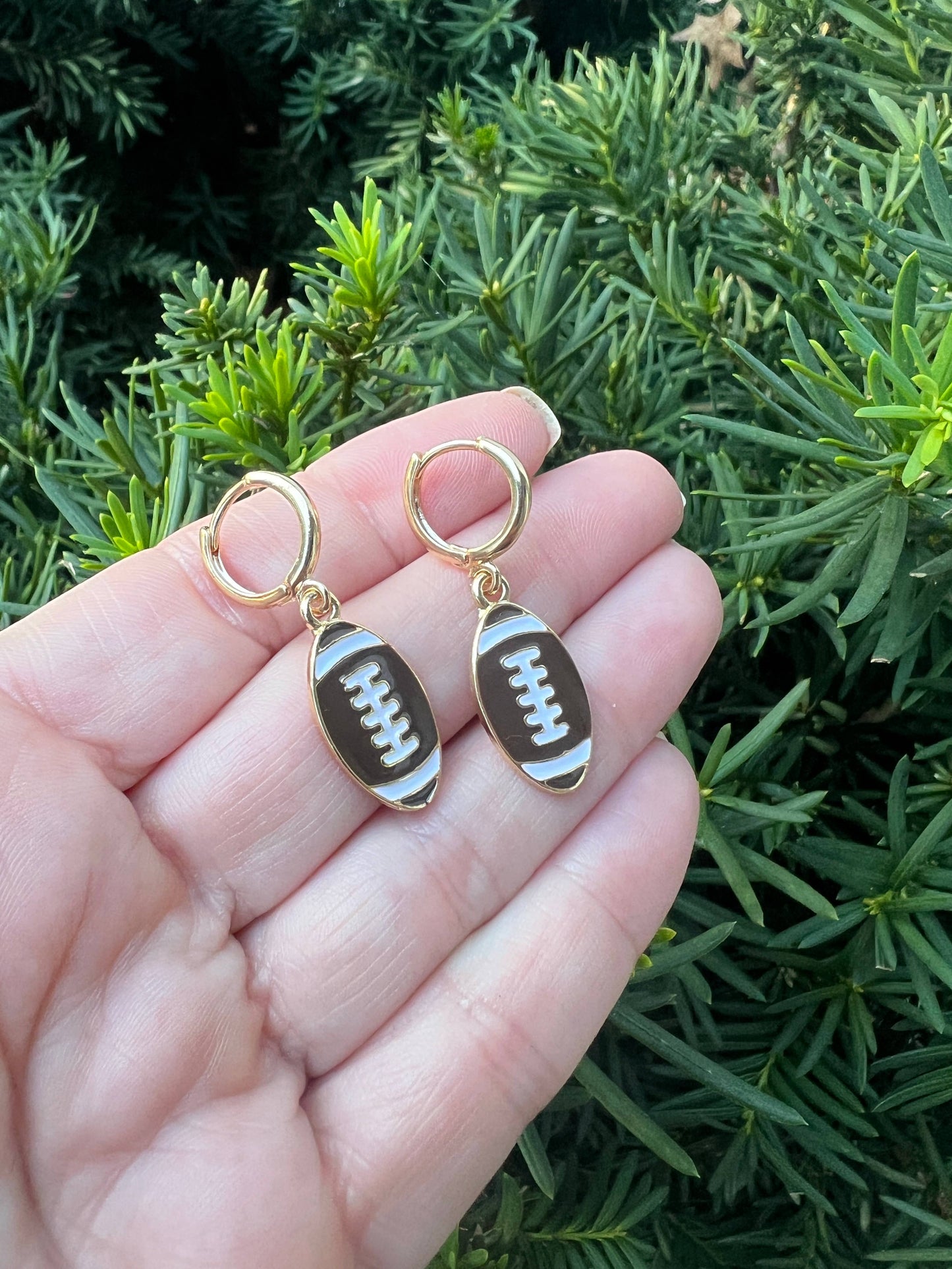 Football Game Day Huggie Hoops