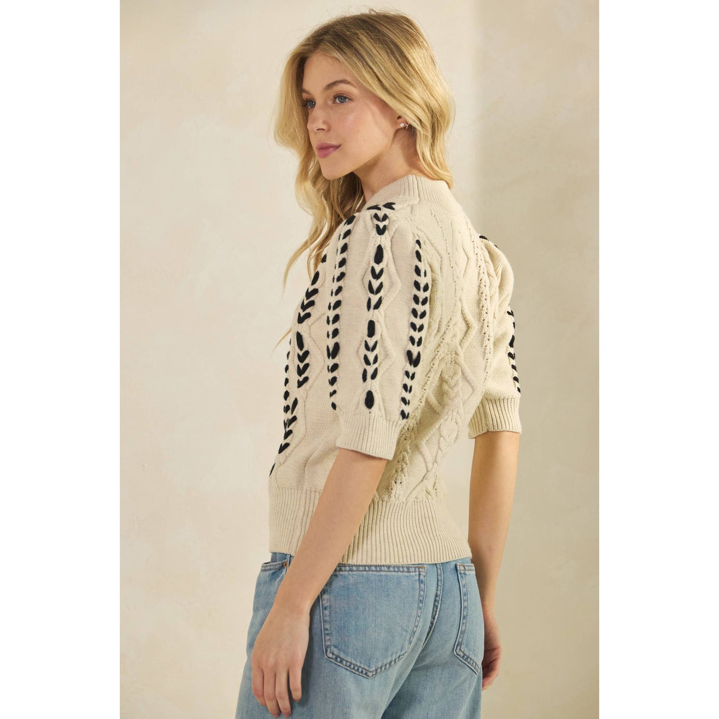 HARPER THREADED KNIT SWEATER