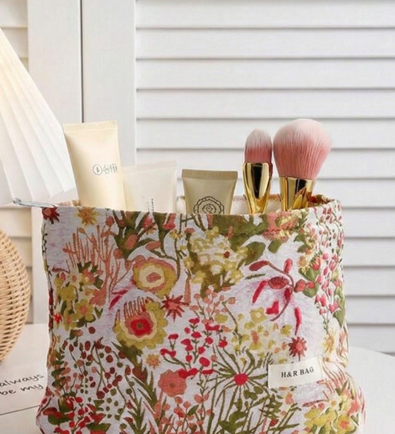 Wildflower Meadow Cosmetic Pouch | Queen Bee Boutique