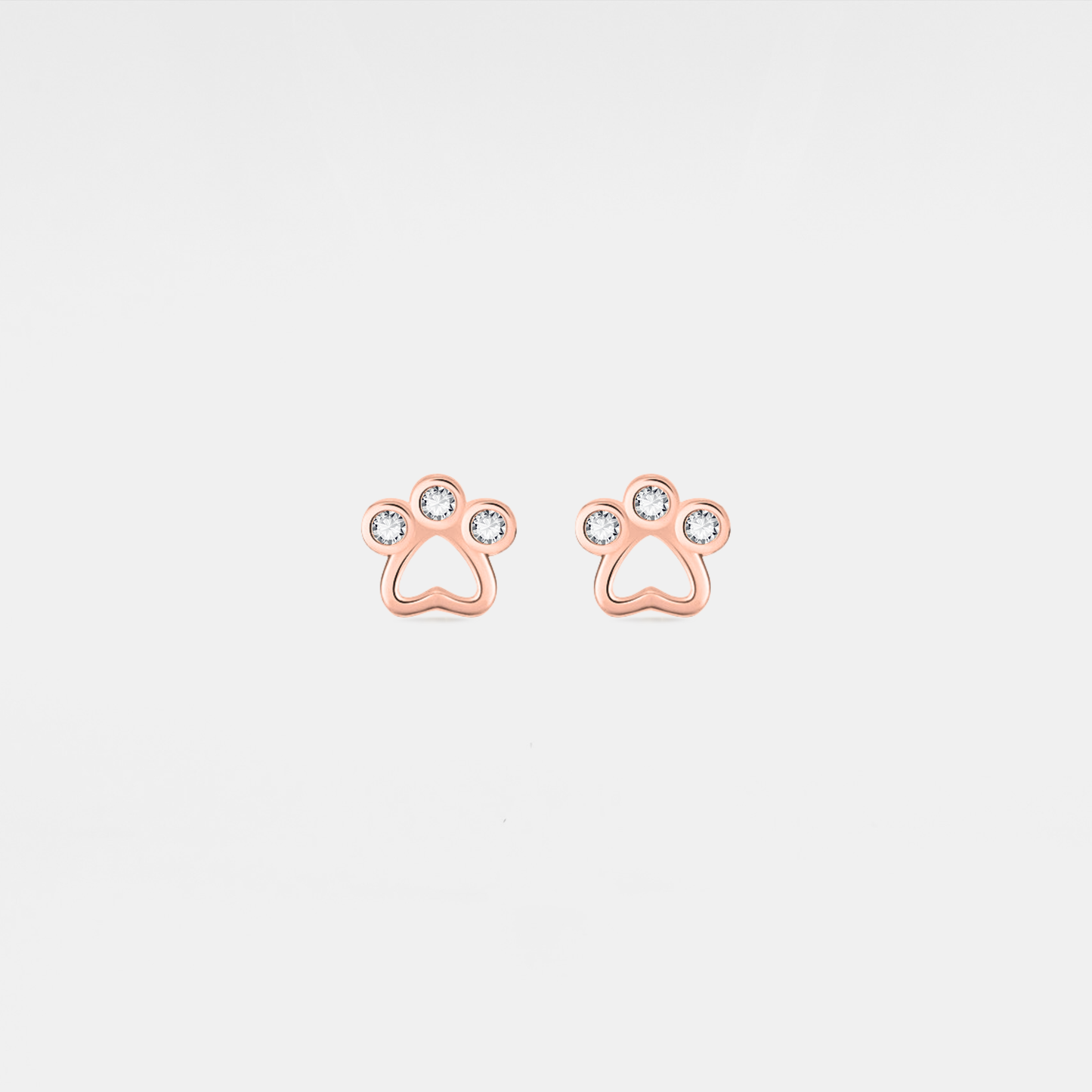 Dainty Pet Dog Paw Stud Earrings