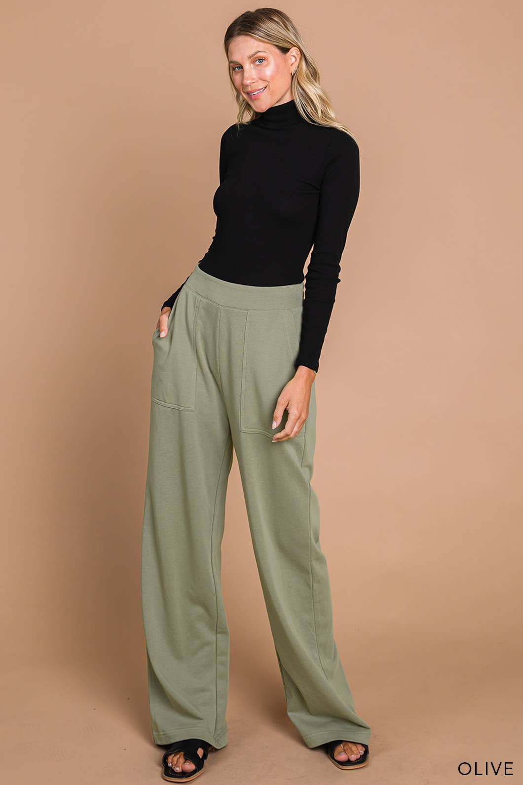 French Terry Washed Women's Pants