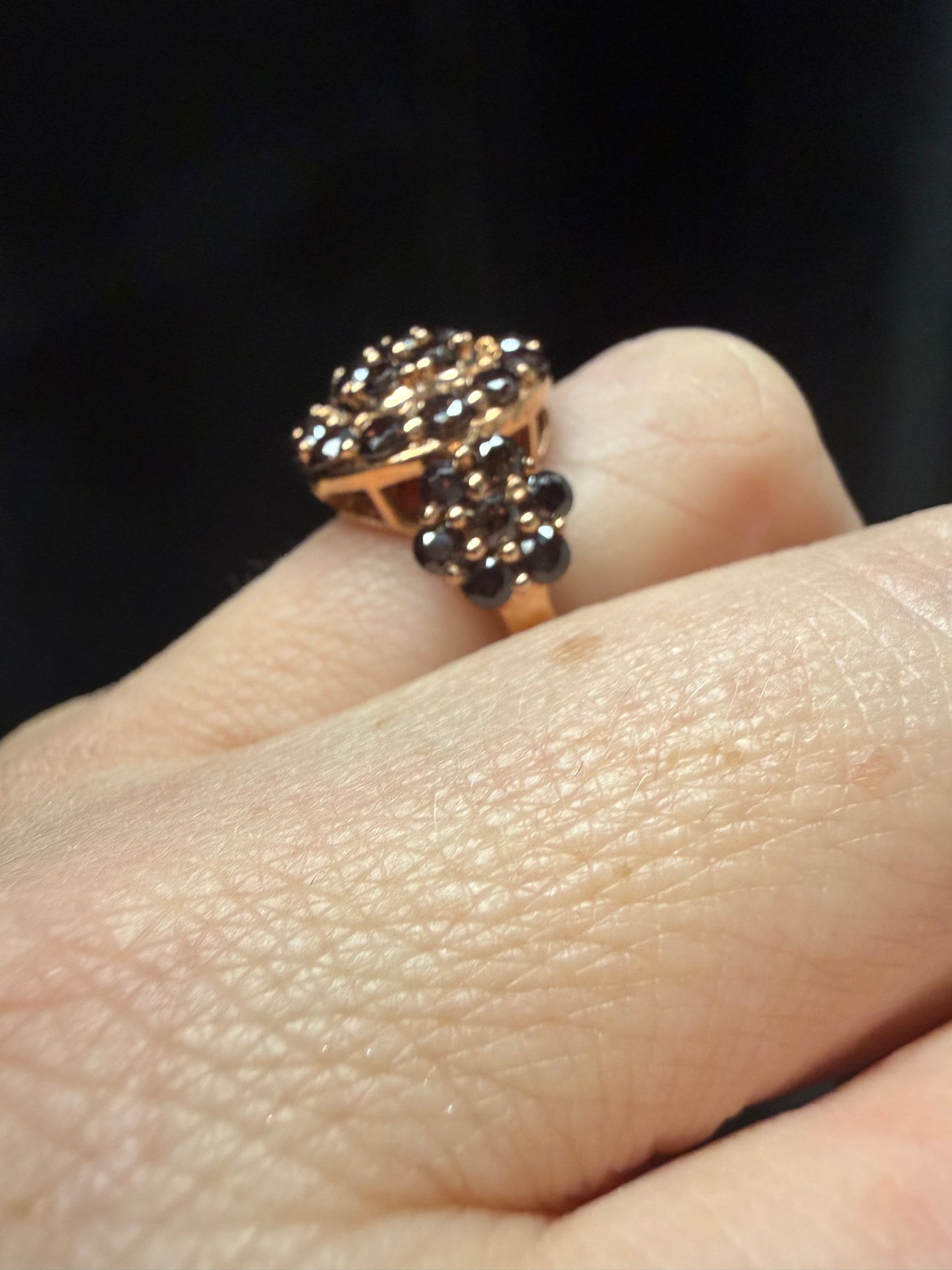 Garnet Rose Silver Ring | Queen Bee Boutique