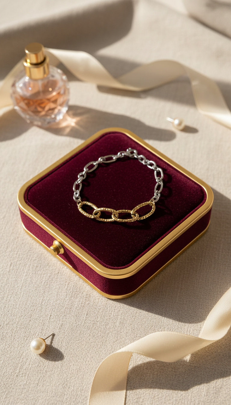 Mixed Link Statement Bracelet Tarnish Resistant | Queen Bee Boutique