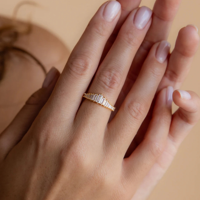 Crystal Chandelier Cocktail Ring in Sterling Silver