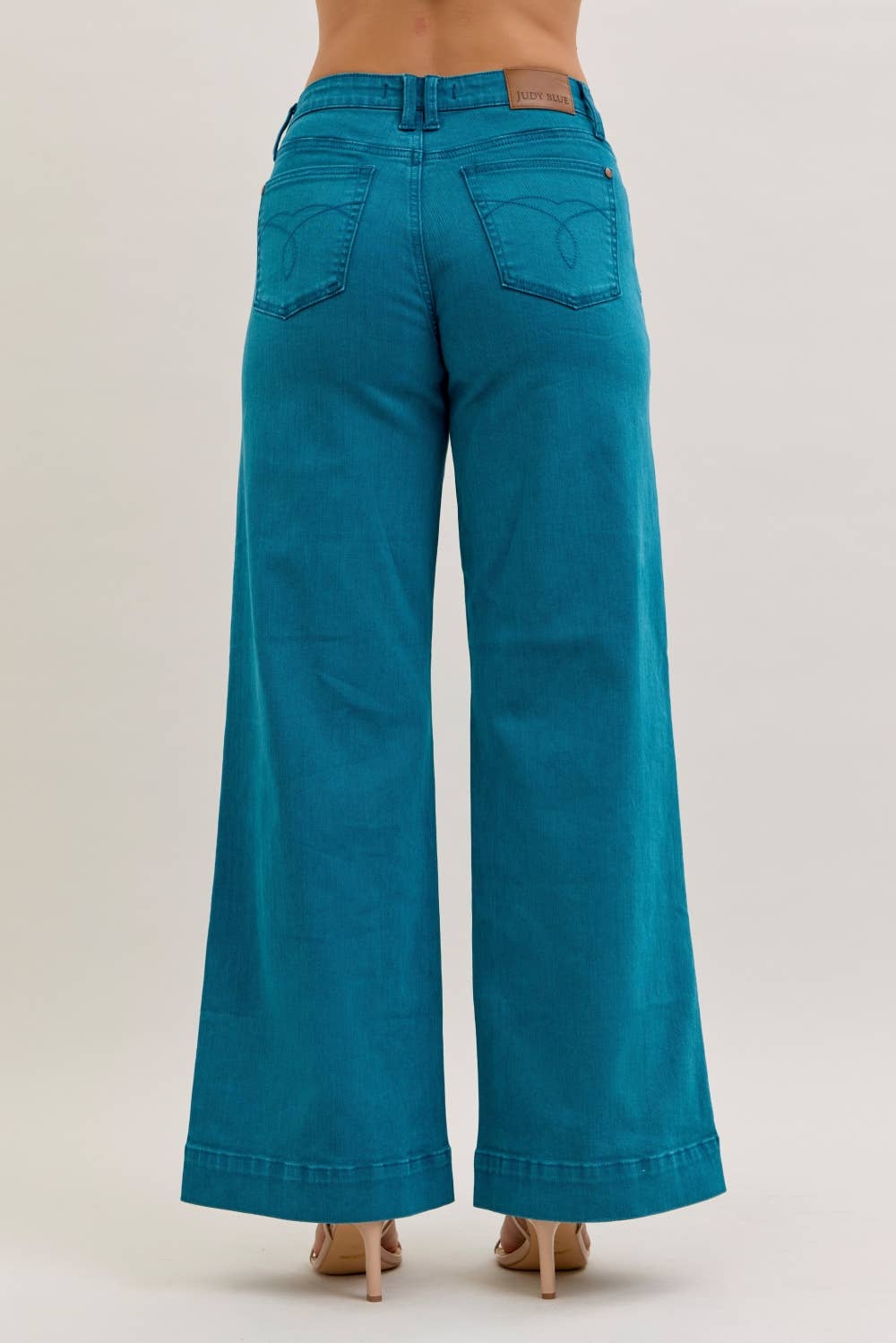 Judy Blue Mid Rise Utility Wide Leg | Queen Bee Boutique