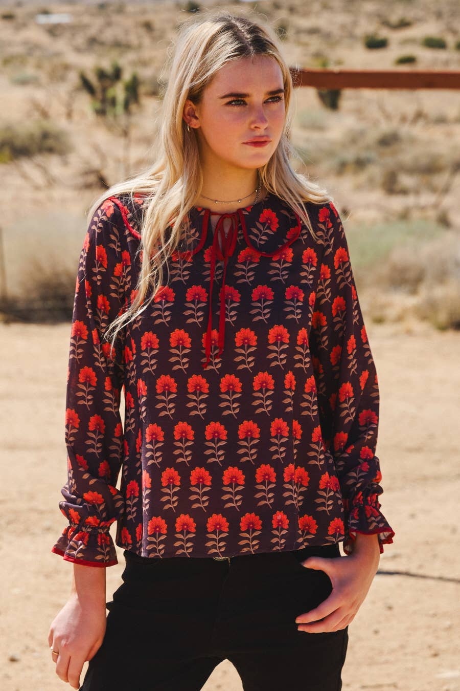 Floral Jacquard Sweater Fall Holiday | Queen Bee Boutique