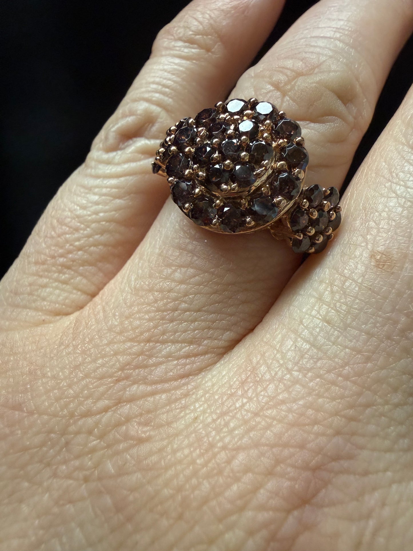 Garnet Rose Silver Ring | Queen Bee Boutique