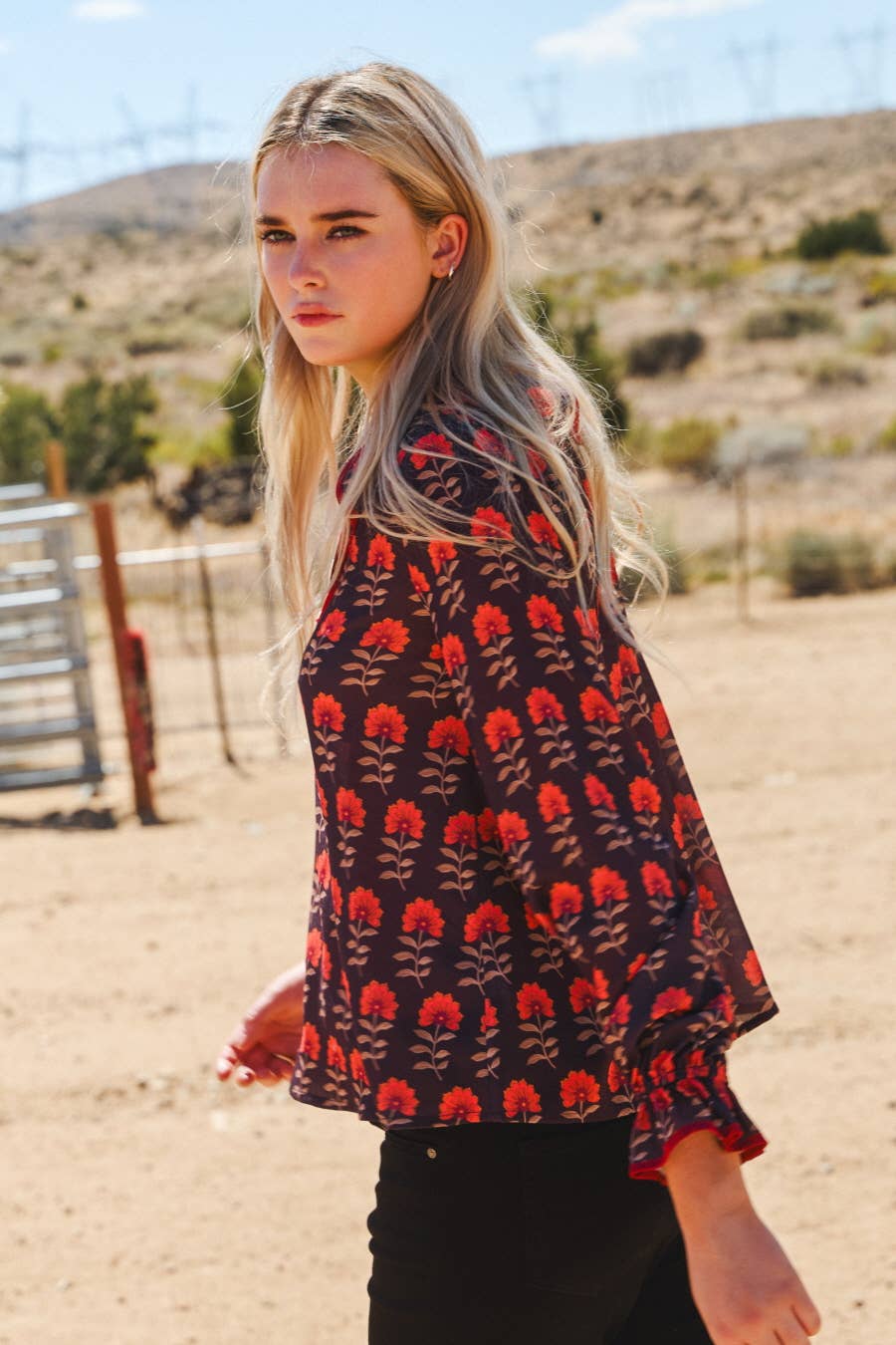 Floral Jacquard Sweater Fall Holiday | Queen Bee Boutique