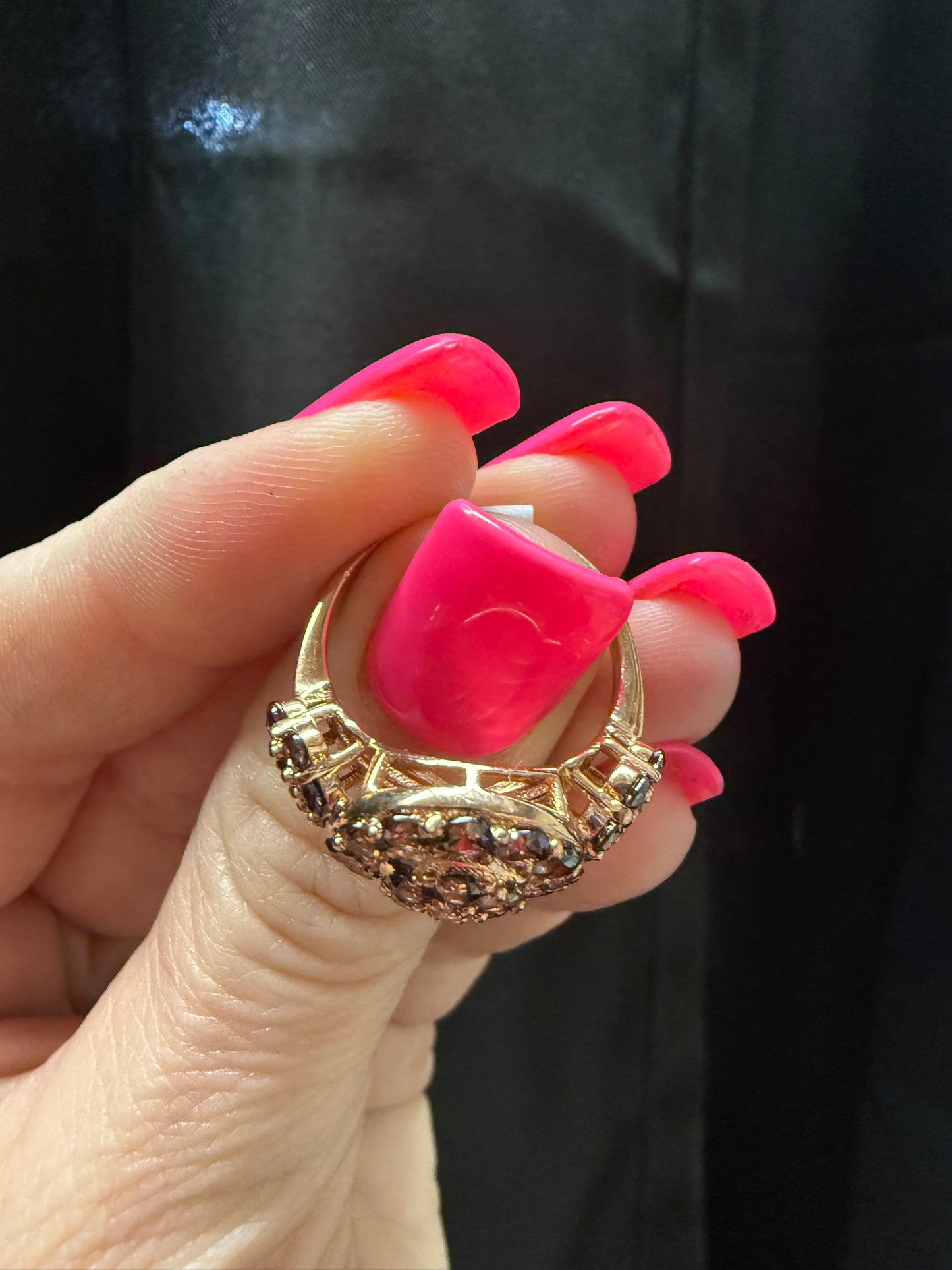 Garnet Rose Silver Ring | Queen Bee Boutique