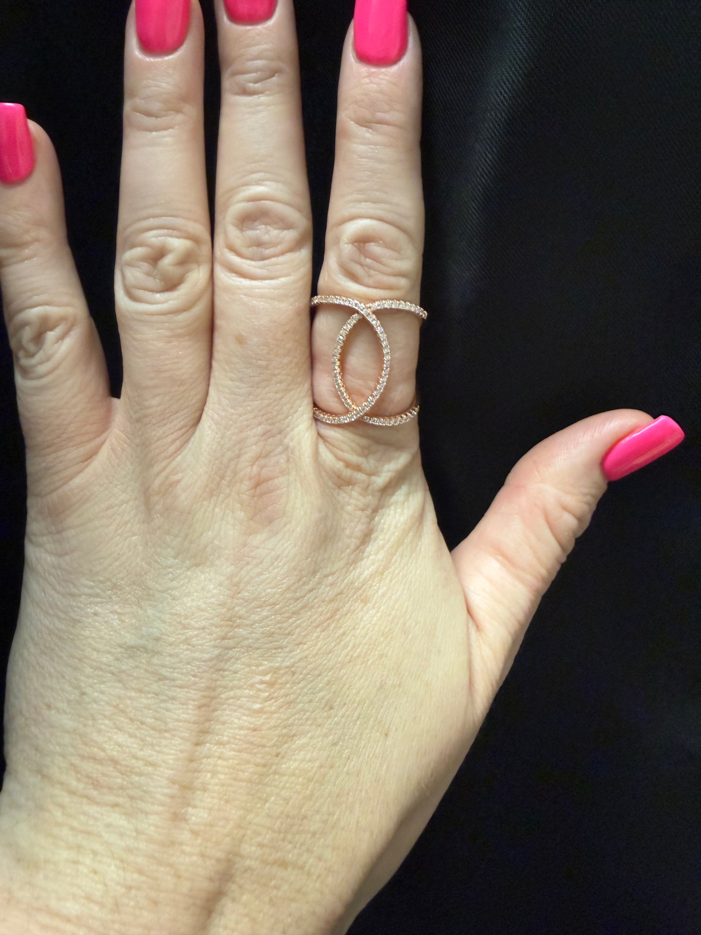 Open Split Ring Rose | Queen Bee Boutique