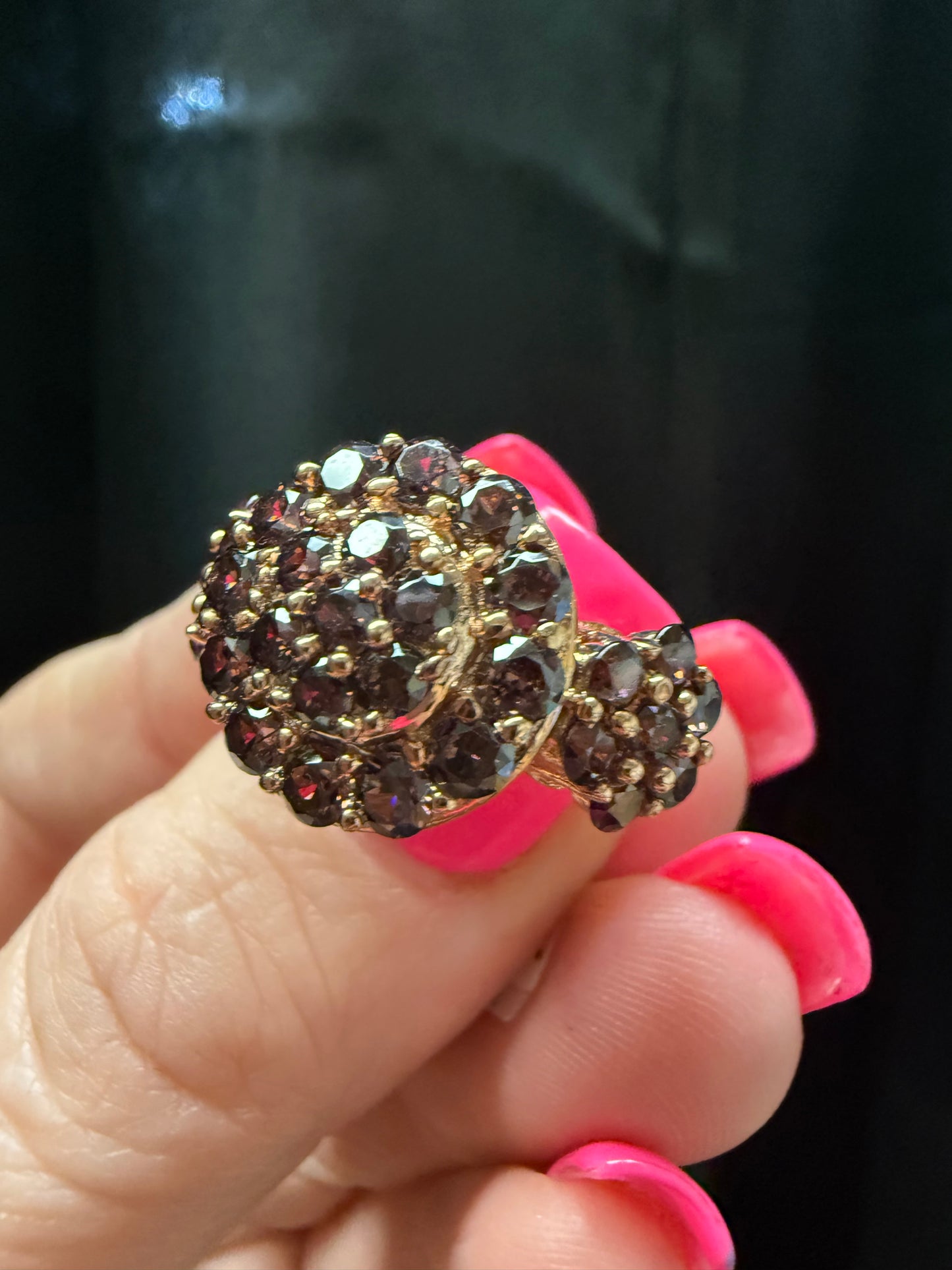 Garnet Rose Silver Ring | Queen Bee Boutique