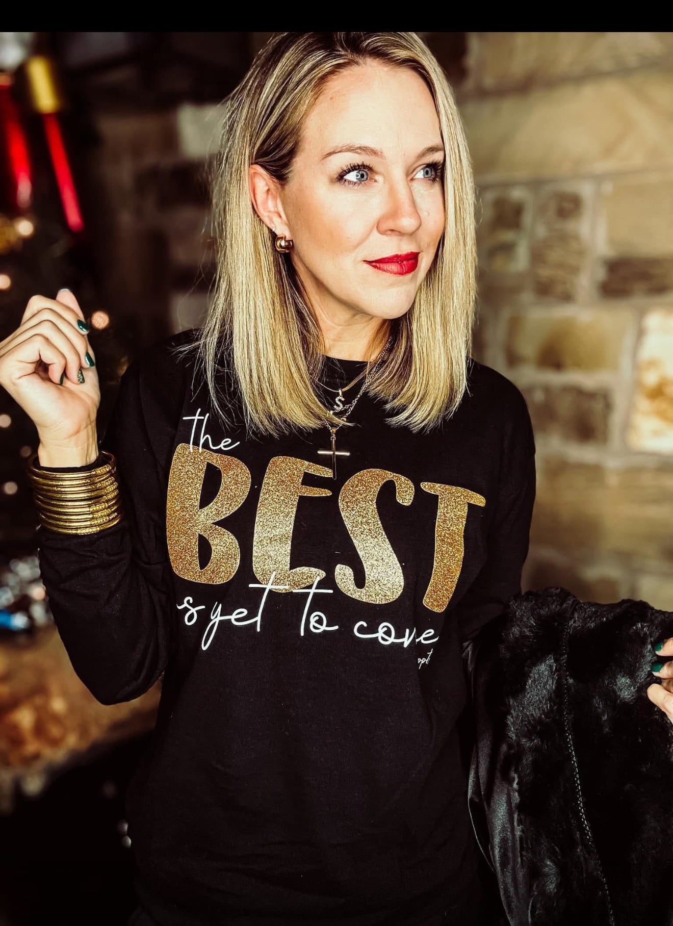 "The Best Is Yet To Come" Long Sleeve Tee – Inspirational and Stylish | QB