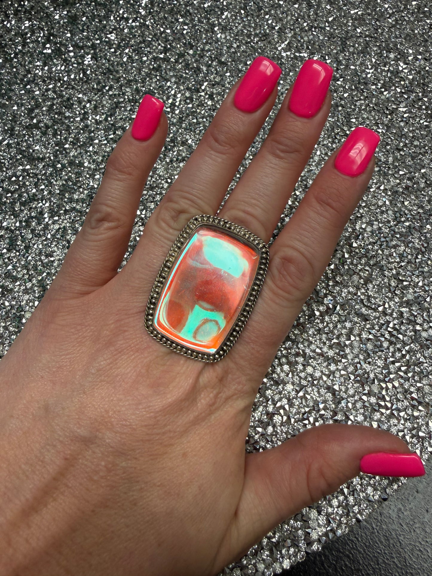 Show Stopper Square Mirror Ring | Queen Bee Boutique