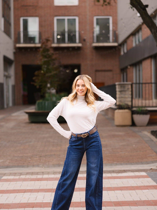 White Pearl Mesh Top