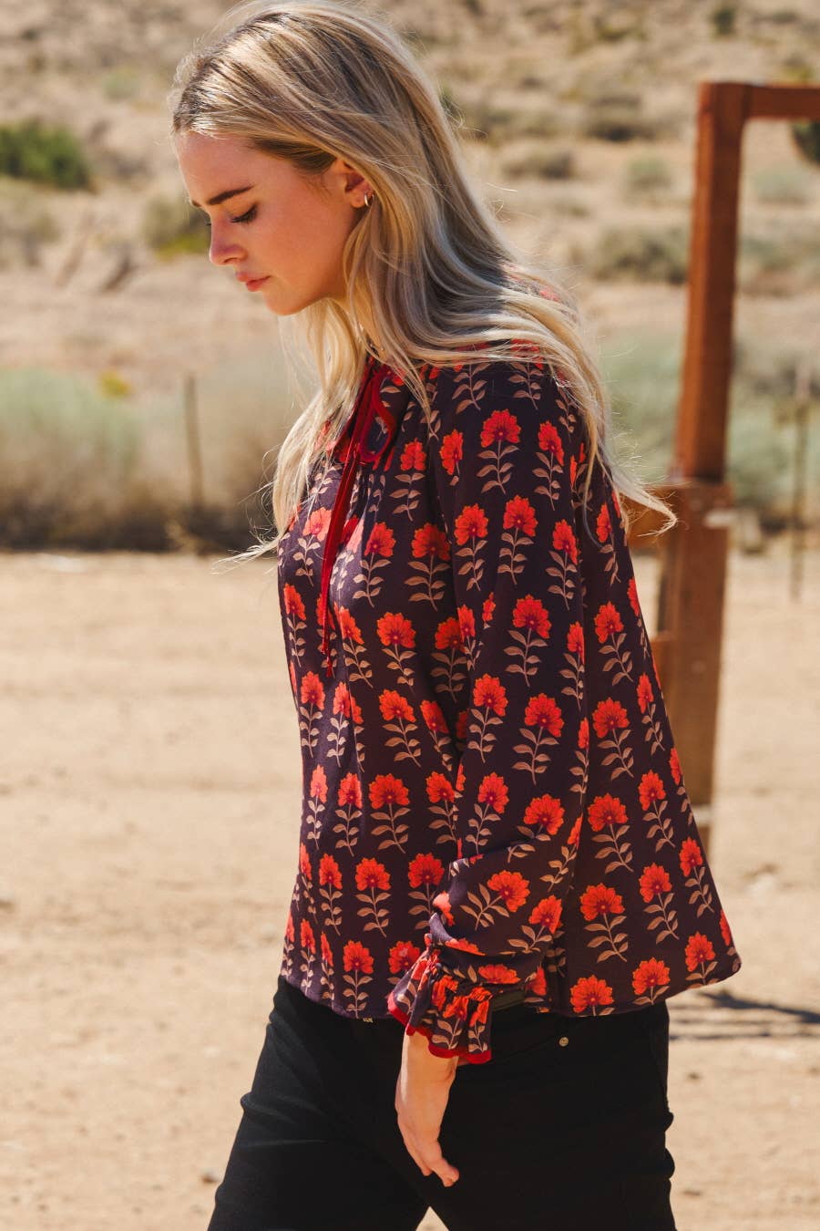 Floral Jacquard Sweater Fall Holiday | Queen Bee Boutique