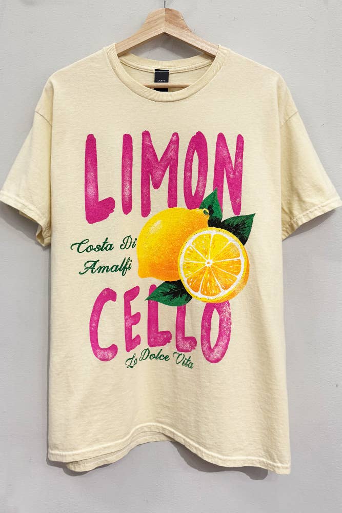 Limoncello Amalfi Yellow T-Shirt Summer Vibe | Queen Bee Boutique