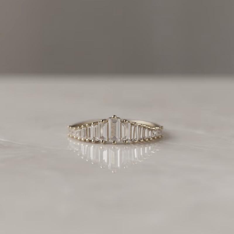 Crystal Chandelier Cocktail Ring in Sterling Silver