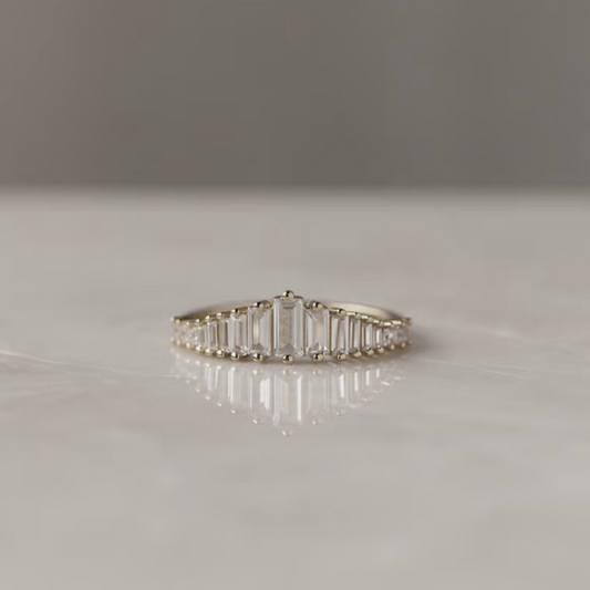 Crystal Chandelier Cocktail Ring in Sterling Silver