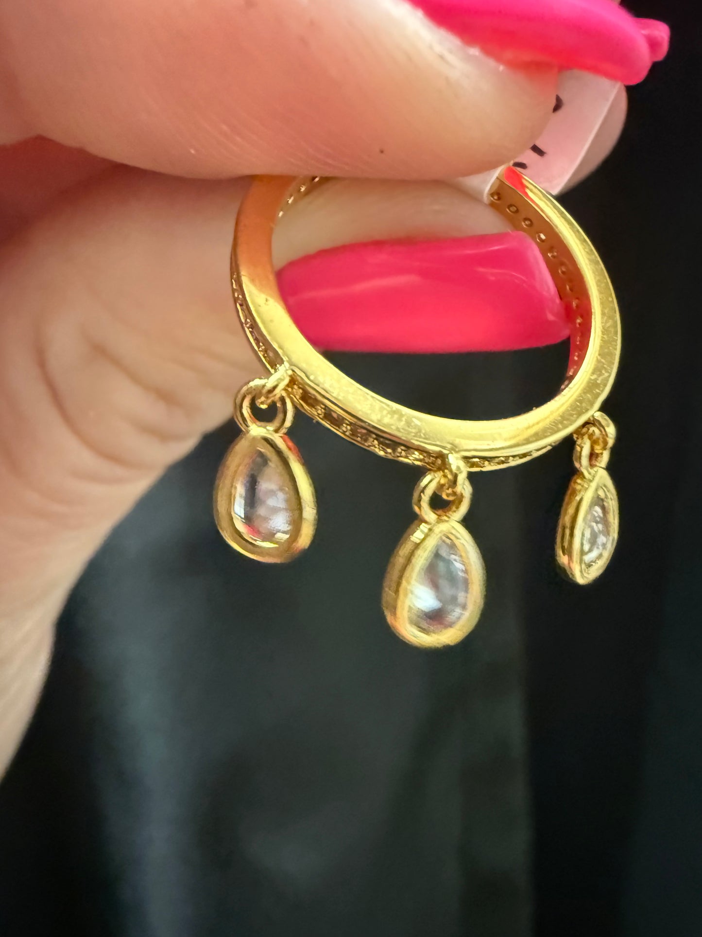 Water Resistant Charm Dangle Ring | Queen Bee Boutique